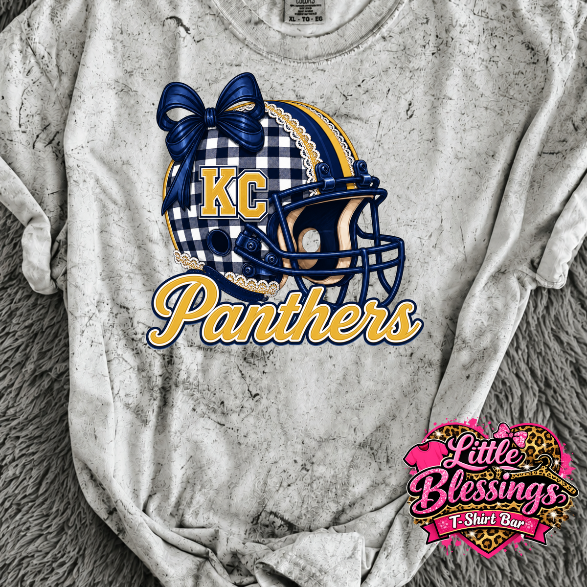 KC Panthers Helment DTF Print