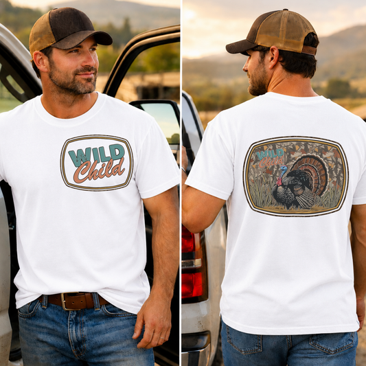 Wild Child Turkey DTF Print