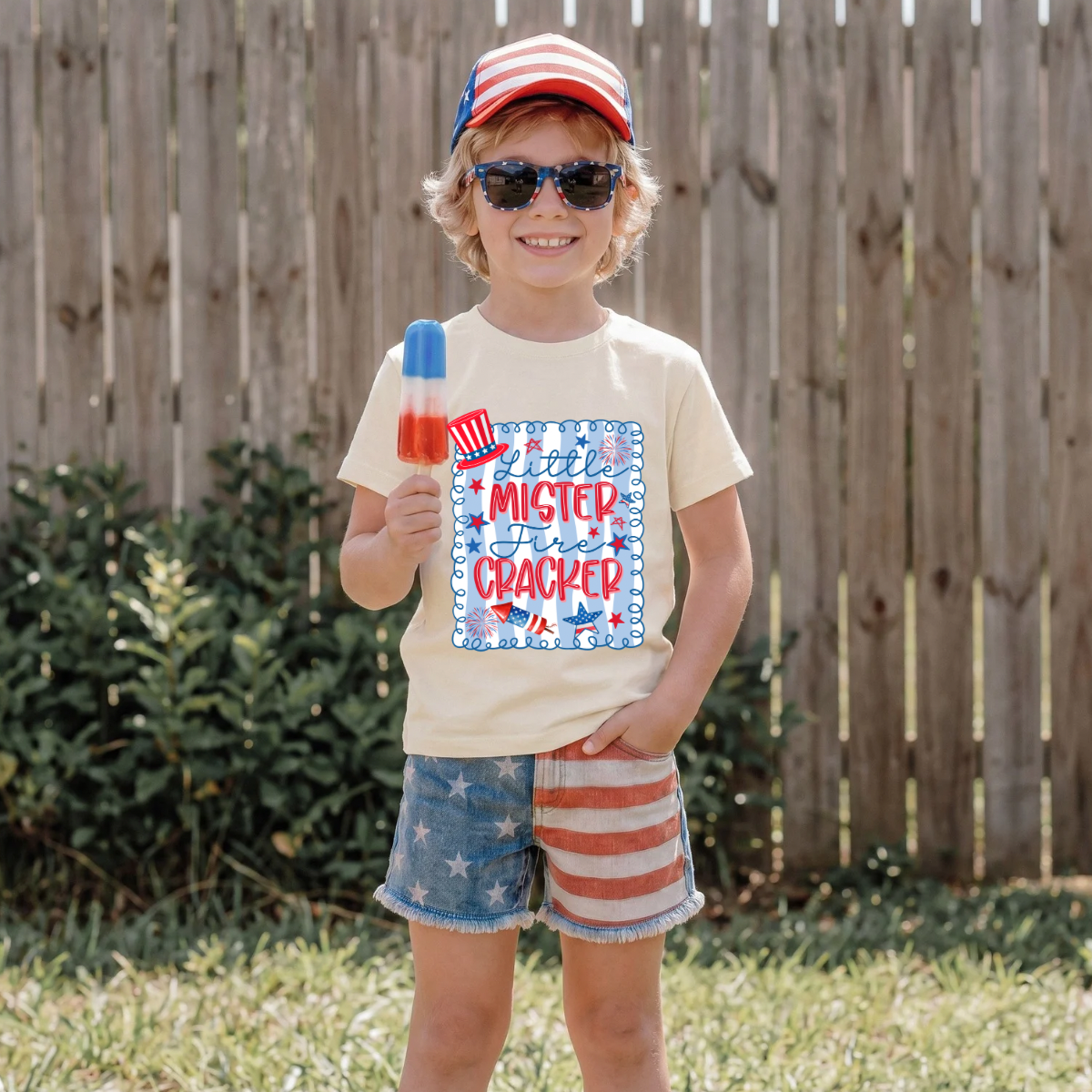 Little Mister Firecracker DTF Print