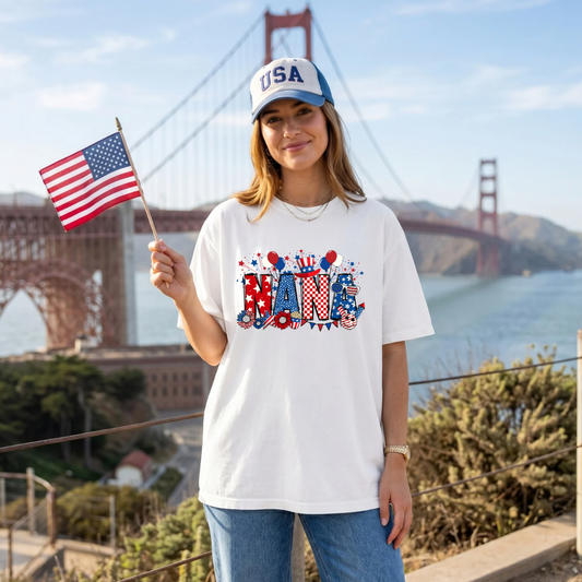 Nana 4th Of July DTF Print