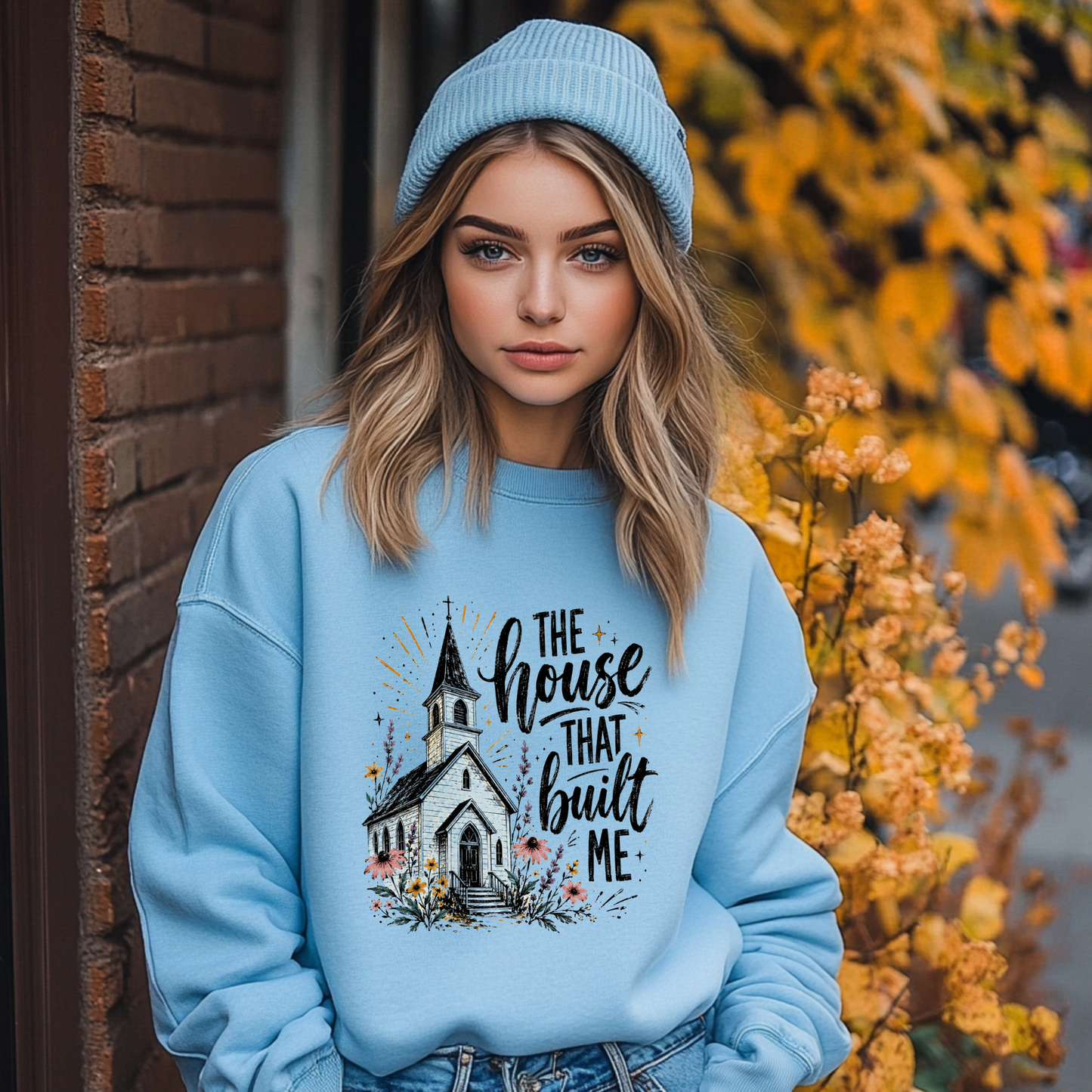 The House That Built Me Church DTF Print