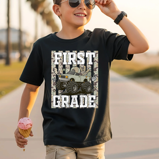 Camo Truck First Grade DTF Print