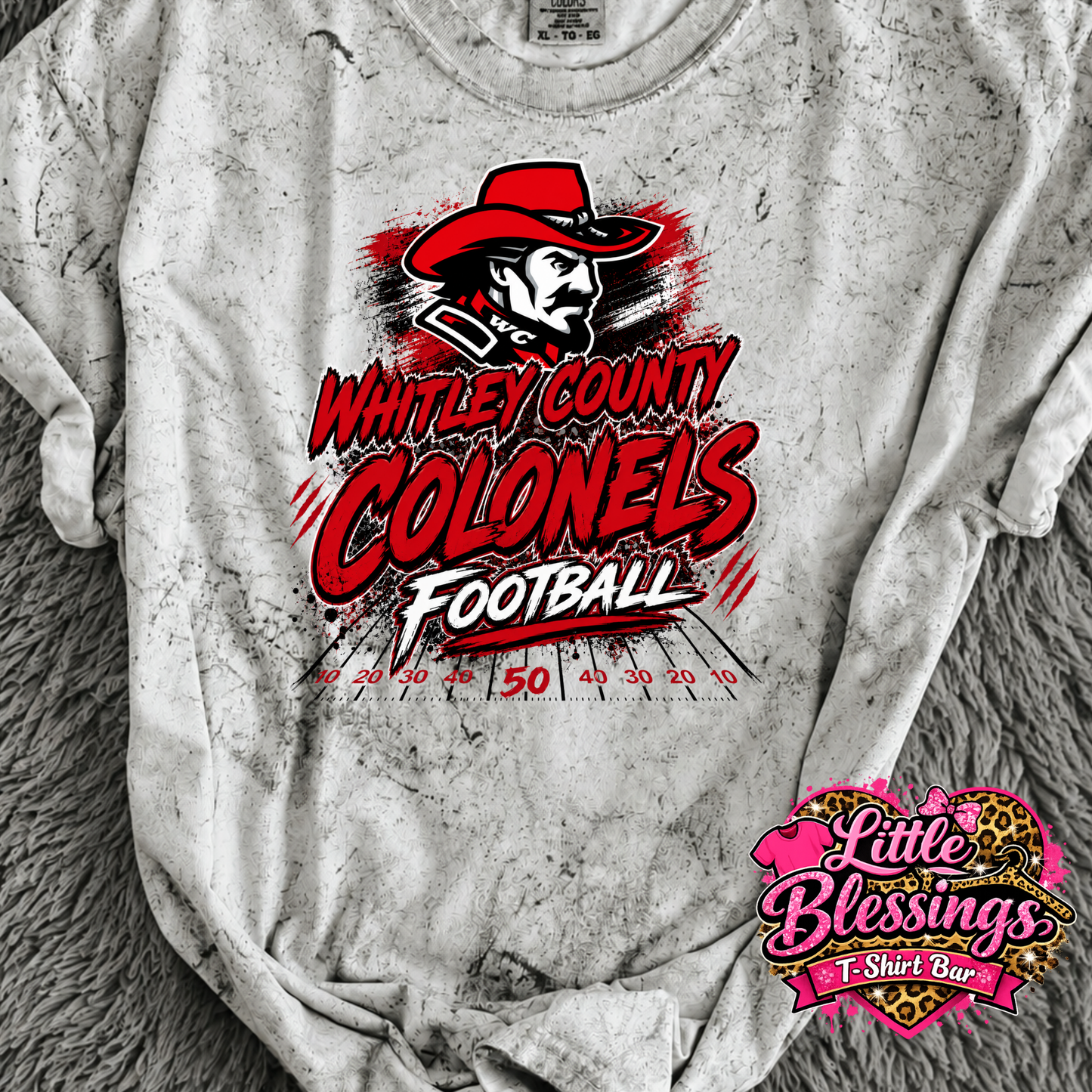 Whitley County Colonels Football DTF Print