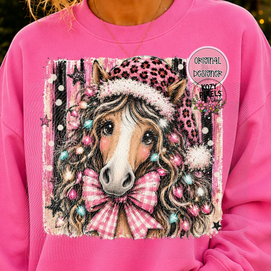 Preppy Horse DTF Print