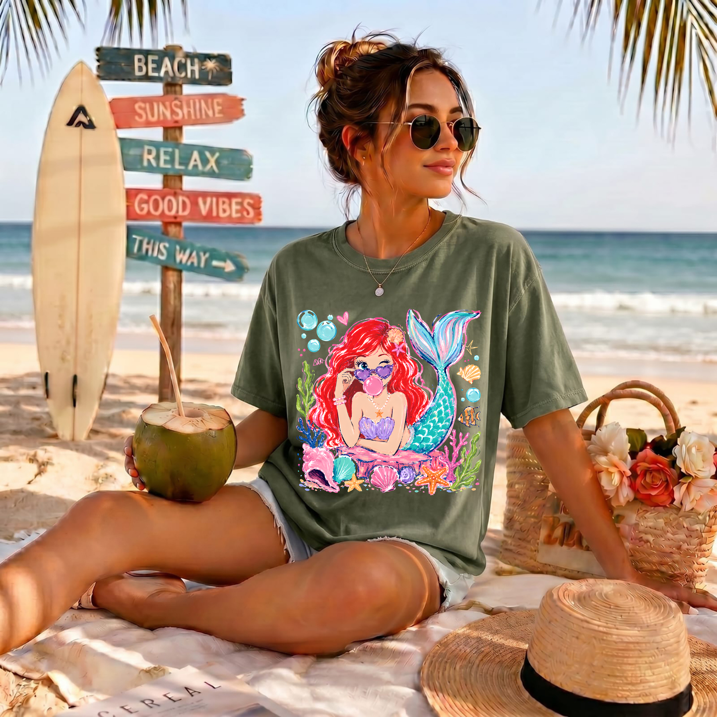 Mermaid DTF Print
