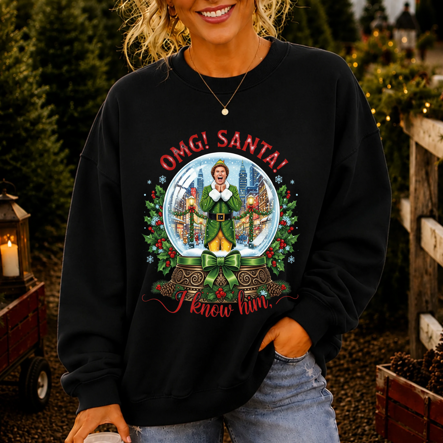 Buddy Santa I Know Him DTF Print