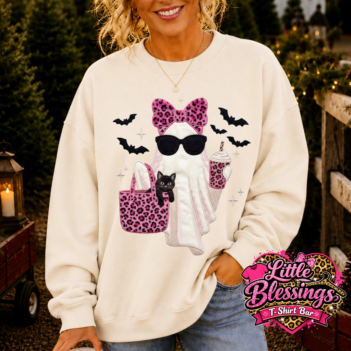 Girly Ghost DTF Print