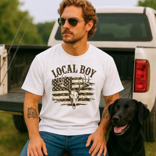 Local Boy Camo Deer DTF Print