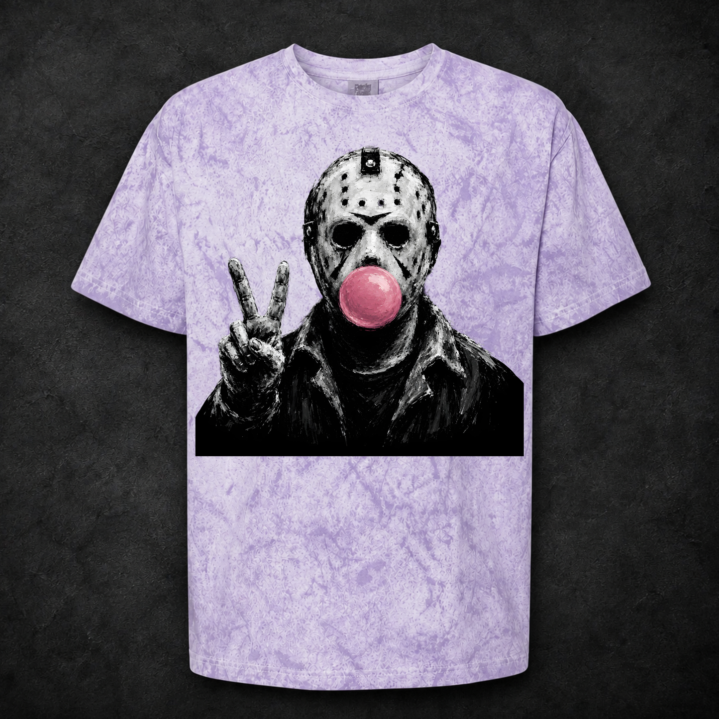 Face Mask Blowing Bubble DTF Print