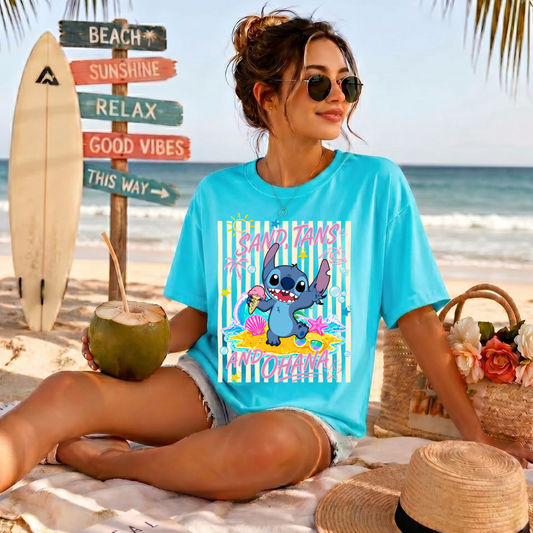 Sand,Tans And Ohana DTF Print