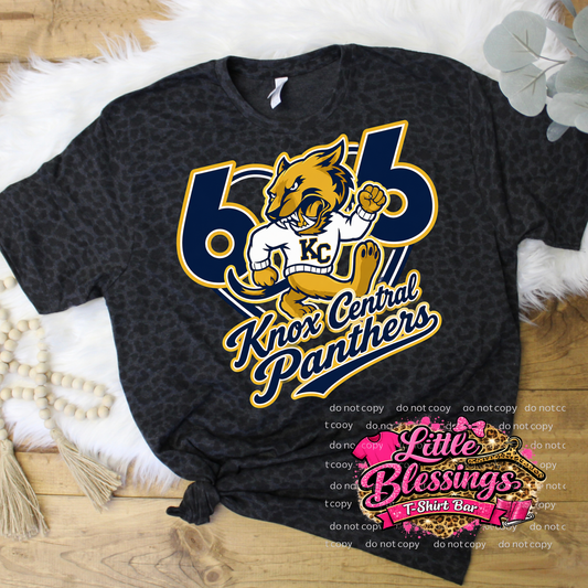 606 Knox Cental Panthers DTF Print