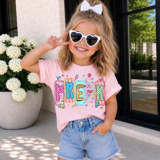 Preppy Colorful Pre-K DTF Print