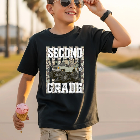 Camo Truck Second Grade DTF Print