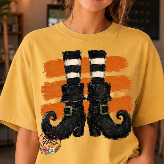 Witch Boots DTF Print