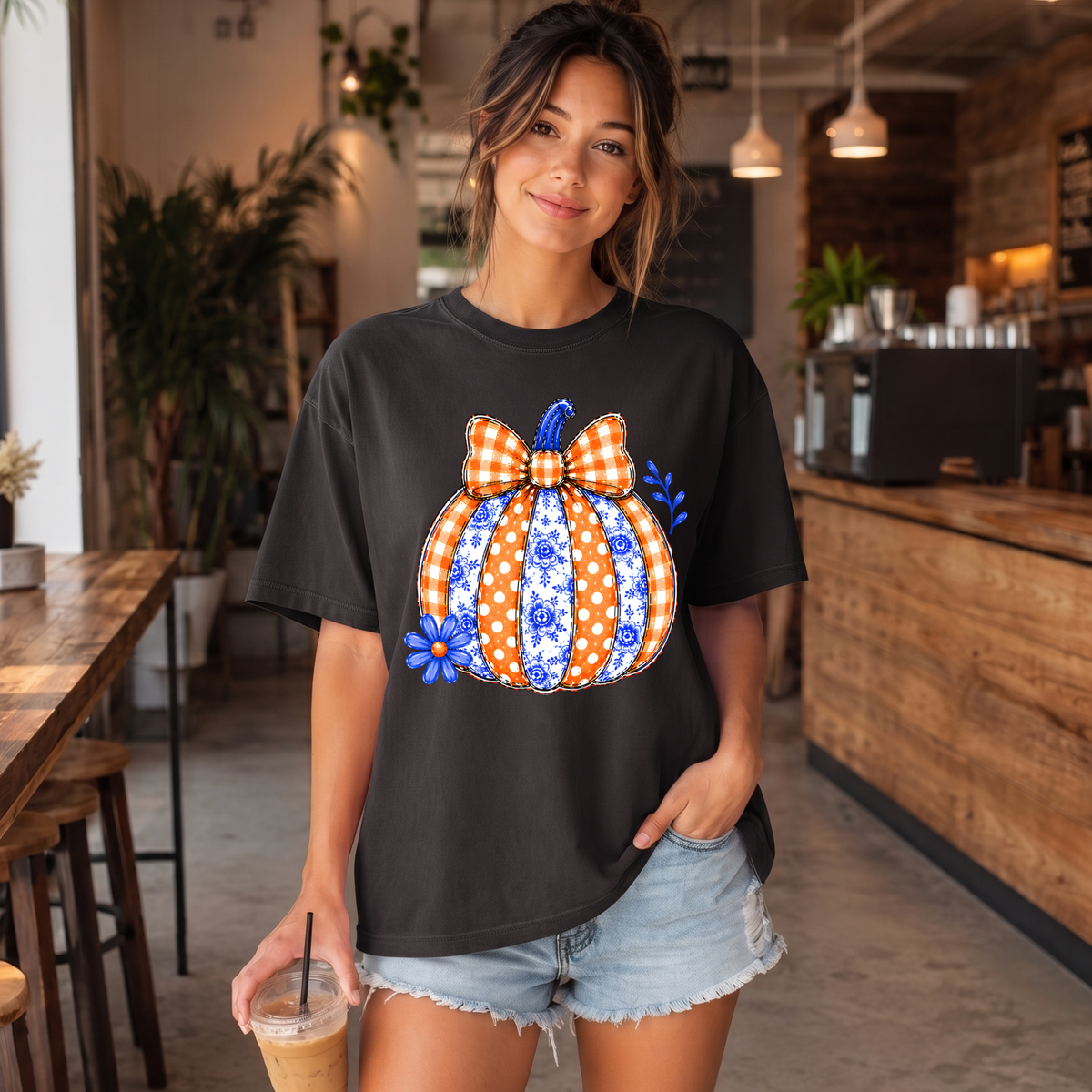 Preppy Pumpkin  DTF Print