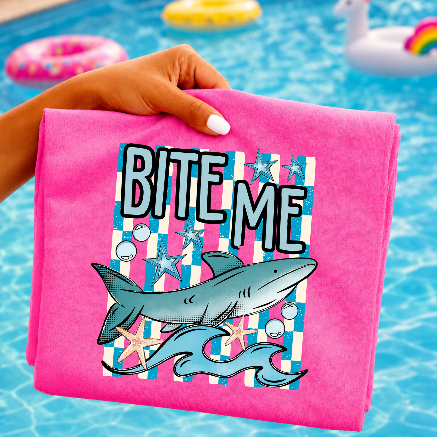 Bite Me Shark DTF Print