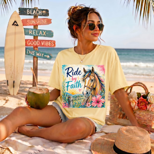 Ride By Faith DTF Print