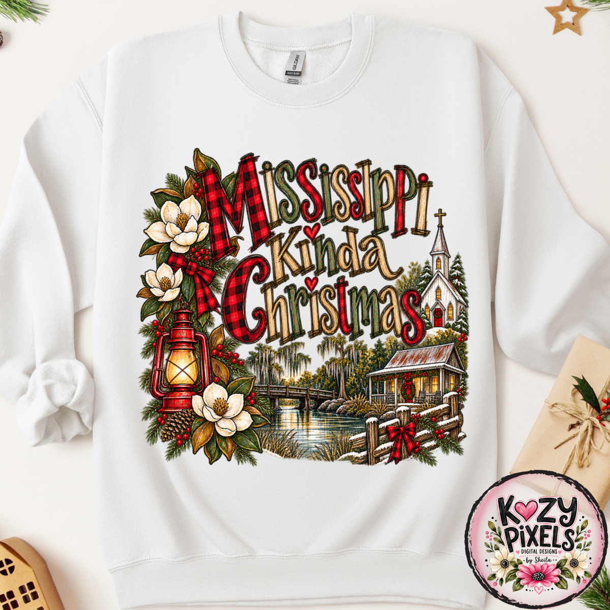 Mississippi Kinda Christmas DTF Print