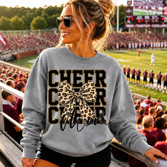 Cheetah Cheer Mom DTF Print