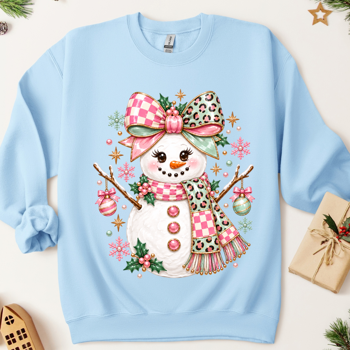 Snowman DTF Print