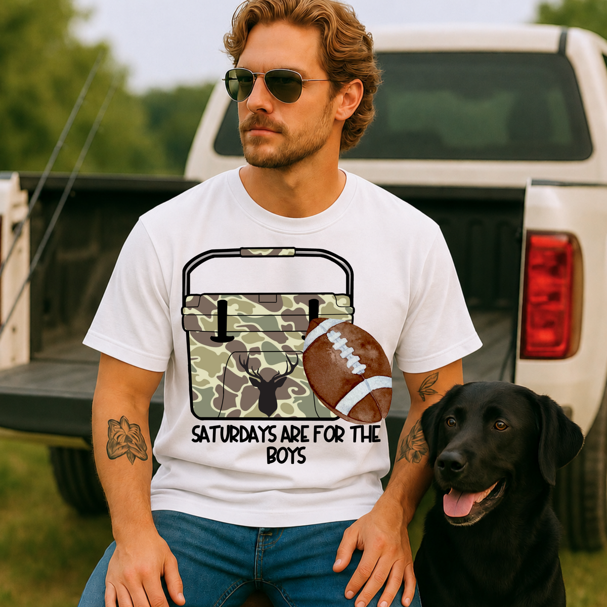 Saturdays Are For The Boys DTF Print