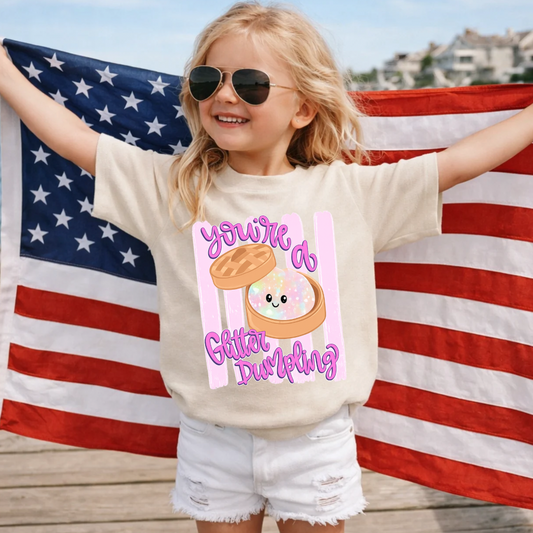 You're A Glitter Dumpling Purple DTF Print