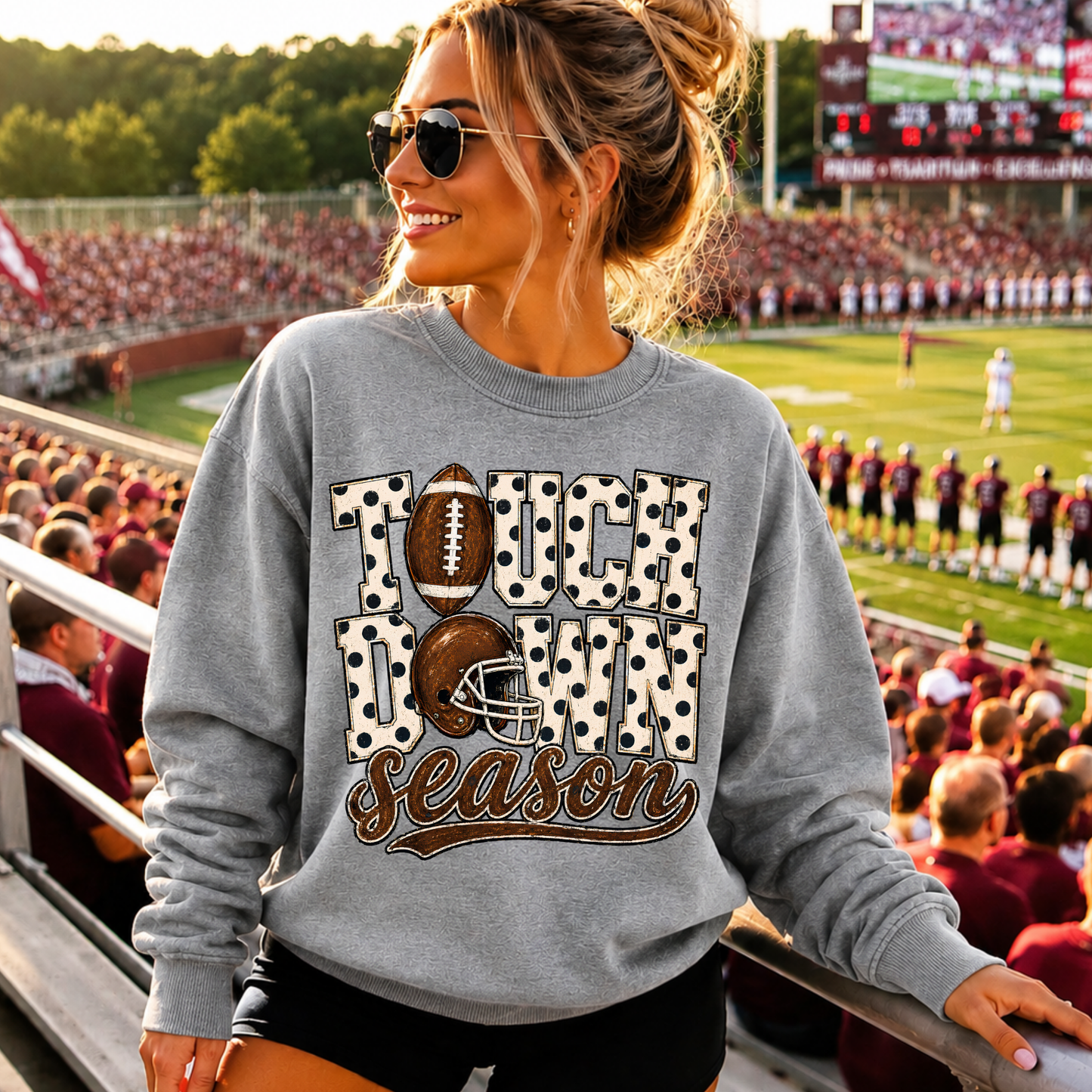 Preppy Touch Down Game Day DTF Print