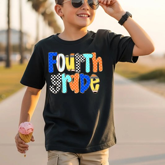 Preppy Boy Fourth Grade DTF Print