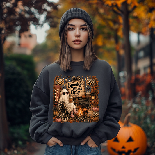 Spooky Vibes Only DTF Print