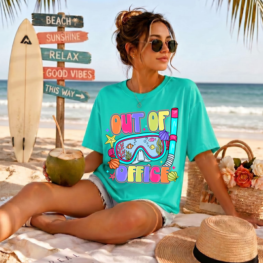 Summer Out Of Office DTF Print