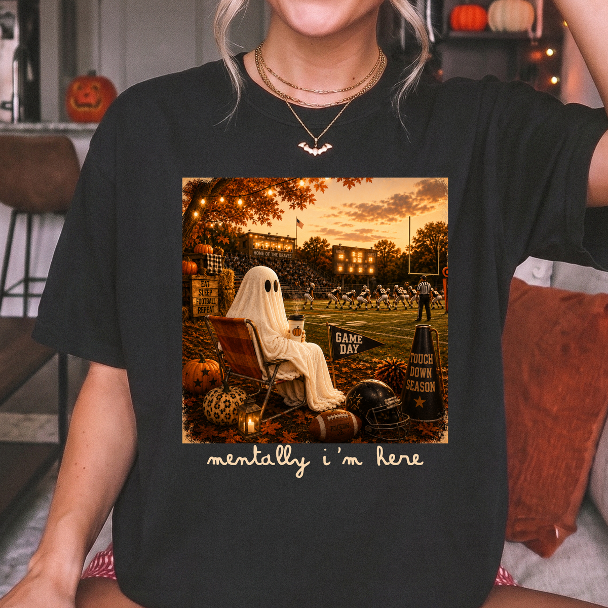 Mentally I'm Here DTF Print