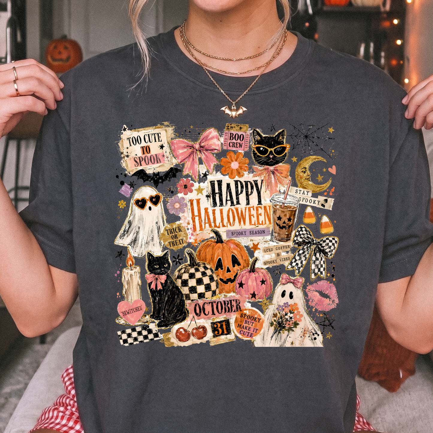 Happy Halloween Collage DTF Print
