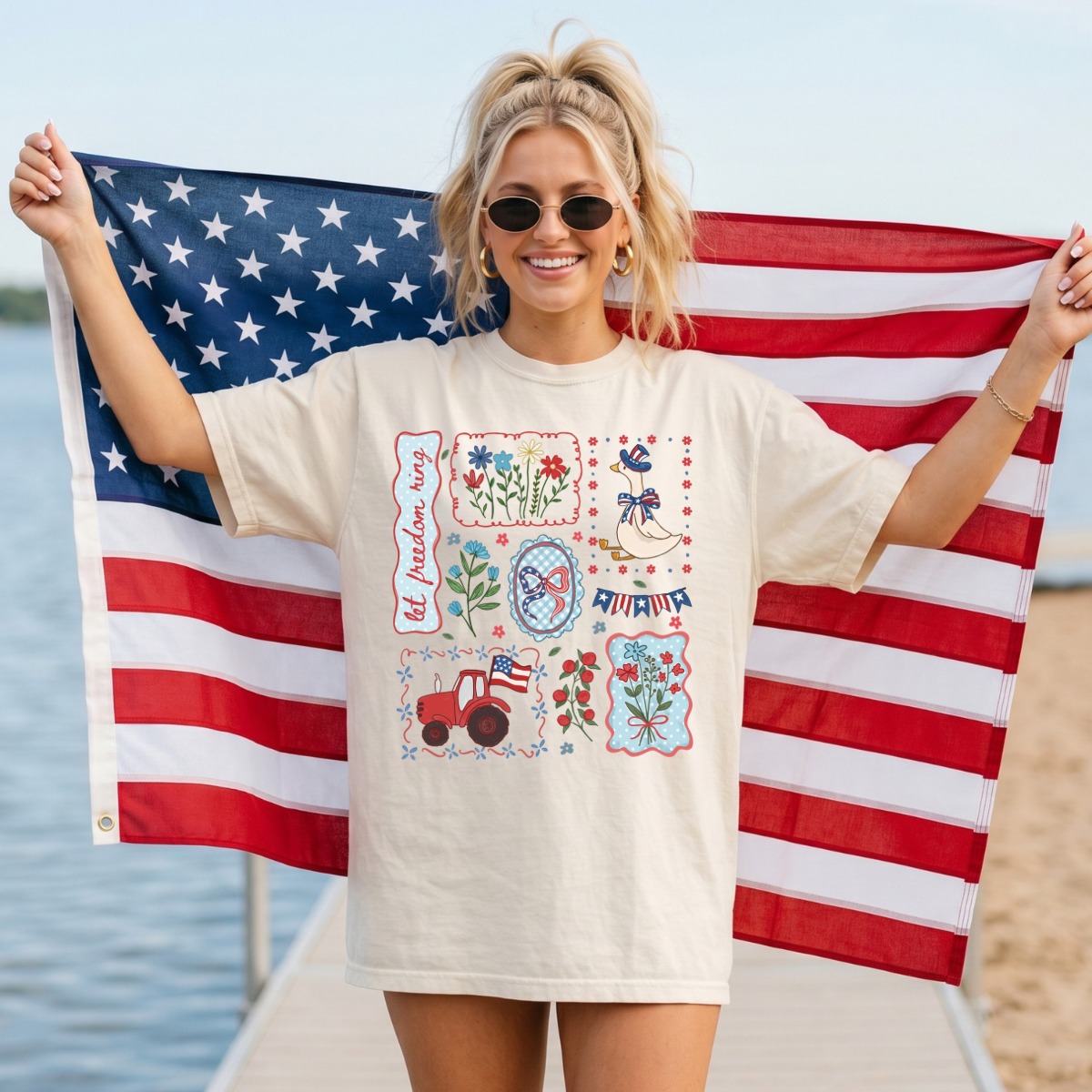Let Freedom Ring DTF Print