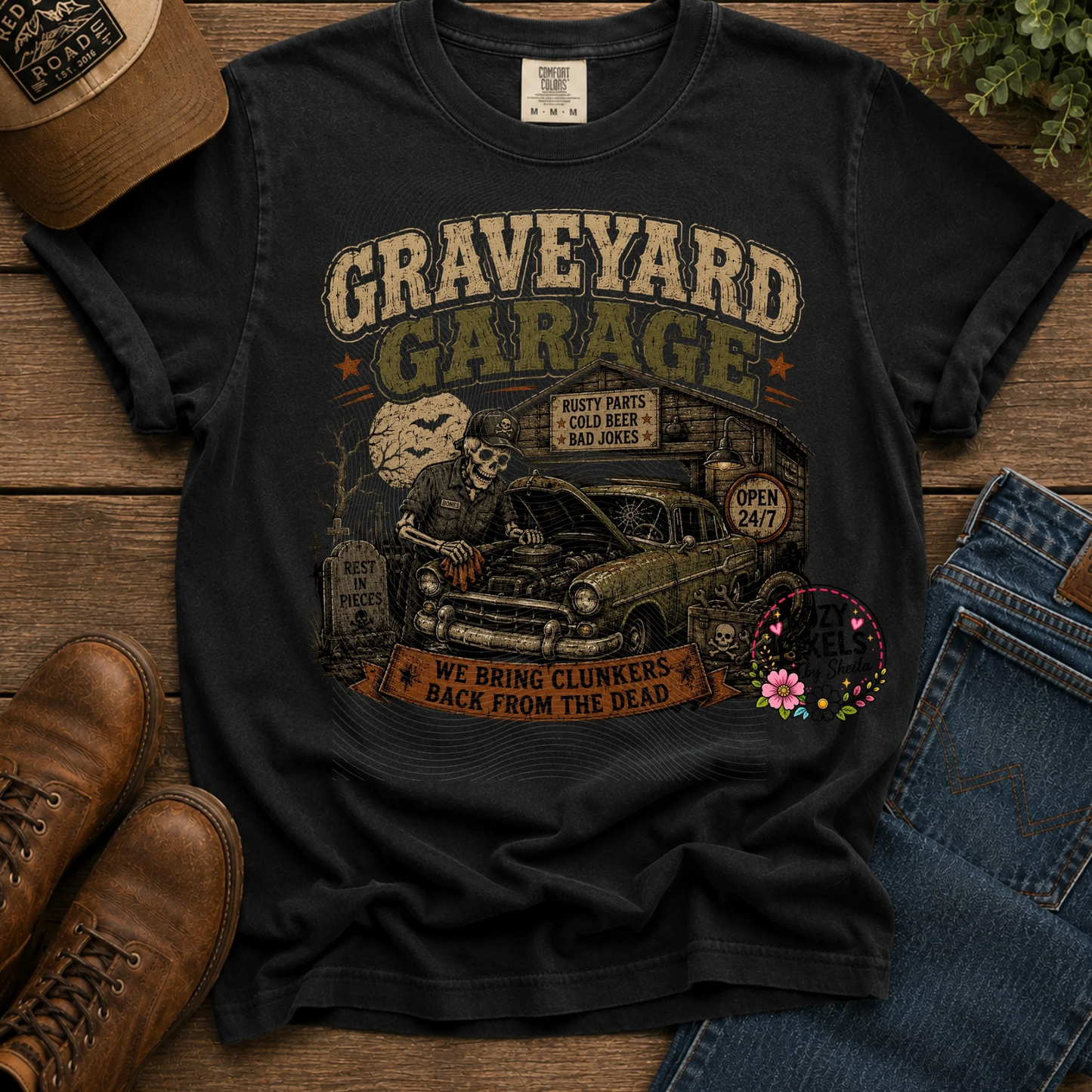 Graveyard Garage DTF Print