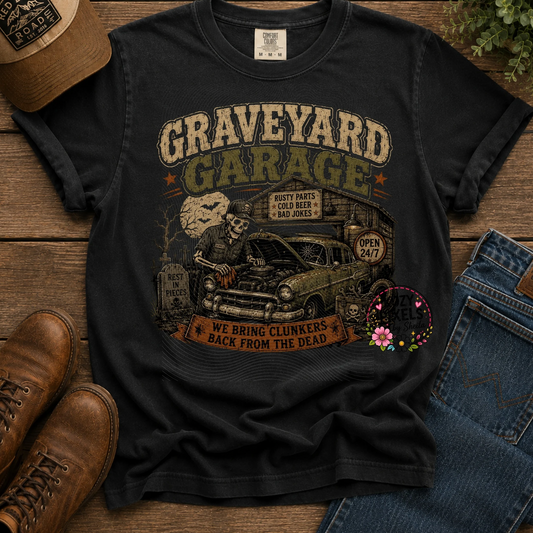 Graveyard Garage DTF Print