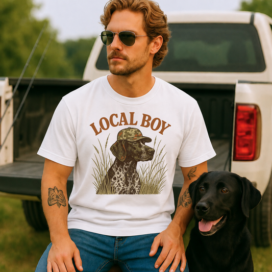 Local Boy Dog  DTF Print
