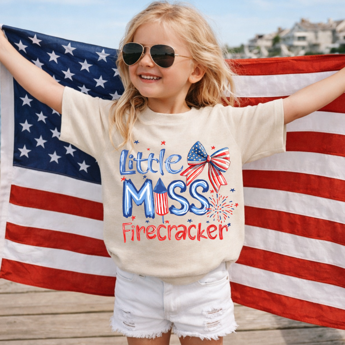 Little Miss Firecracker DTF Print