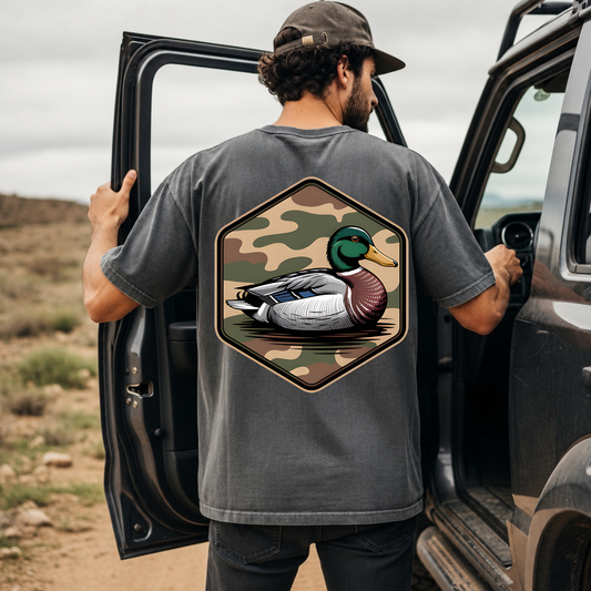 Camo Duck DTF Print