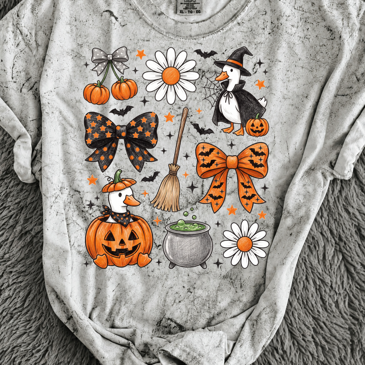 Halloween Goose Collage DTF Print