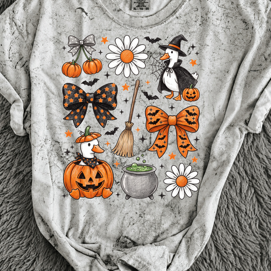 Halloween Goose Collage DTF Print