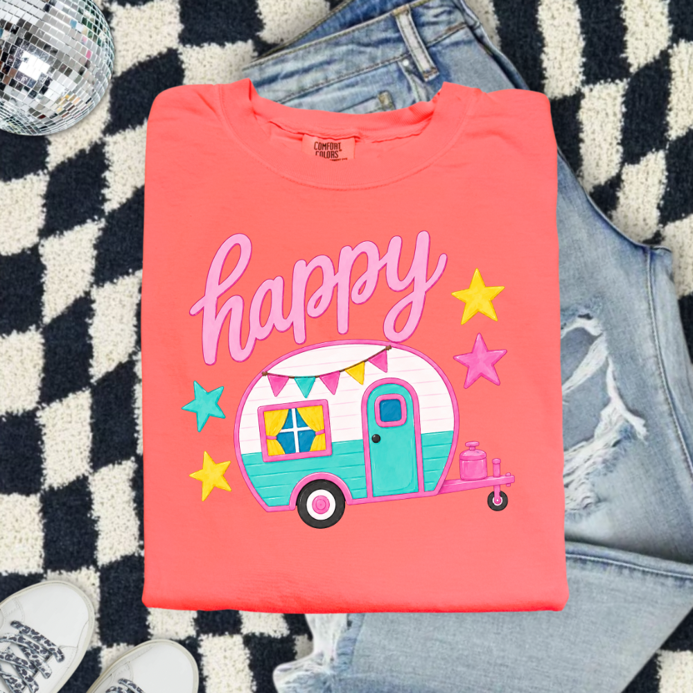 Happy Camper DTF Print