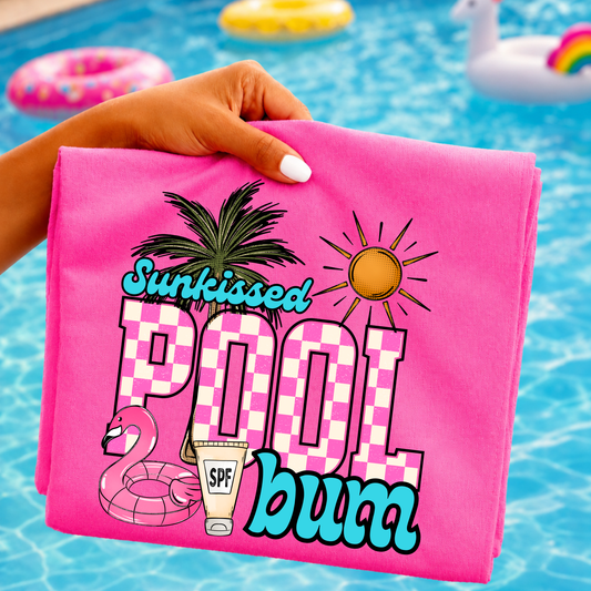 Sunkissed Pool Bum DTF Print