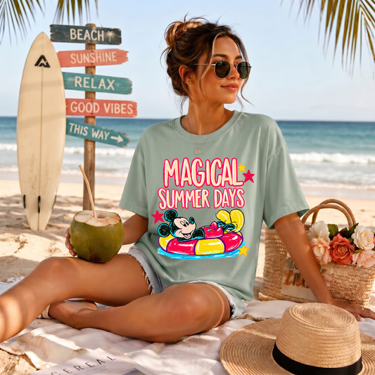 Mouse Magical Summer Days DTF Print